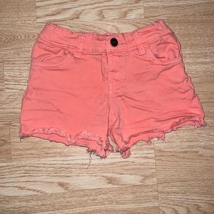 Carters Pink Frayed Shorts Girls Size 8